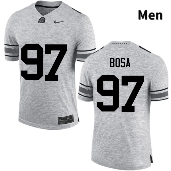 Ohio State Buckeyes Nick Bosa Men's #97 Gray Game Stitched College Football Jersey